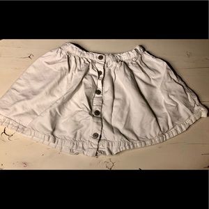 Gap Denim 1969 White Cotton and Lyocell Skirt